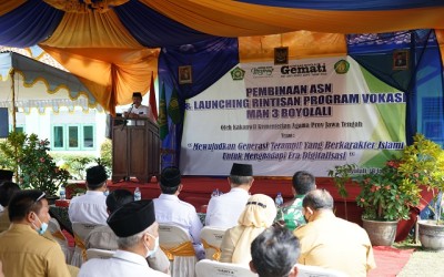 Kakanwil Launching Program Vokasi MAN 3 Boyolali